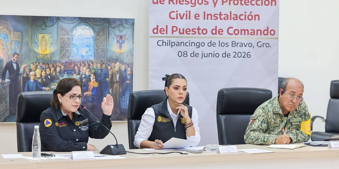 Gobernadora Evelyn Salgado y Laura Velázquez Alzúa instalan Puesto de Comando Interinstitucional,