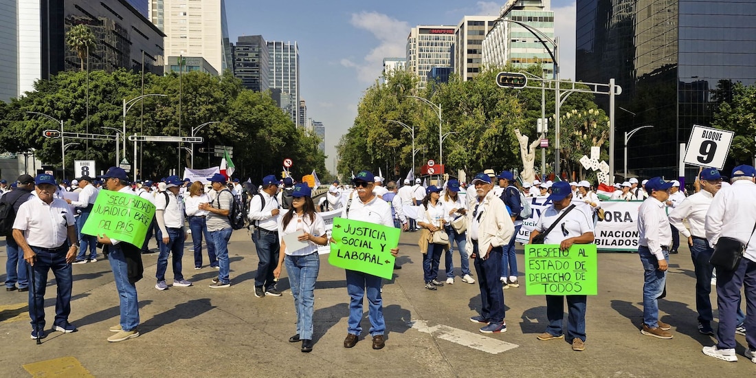 Marcha en la Ciudad de México.