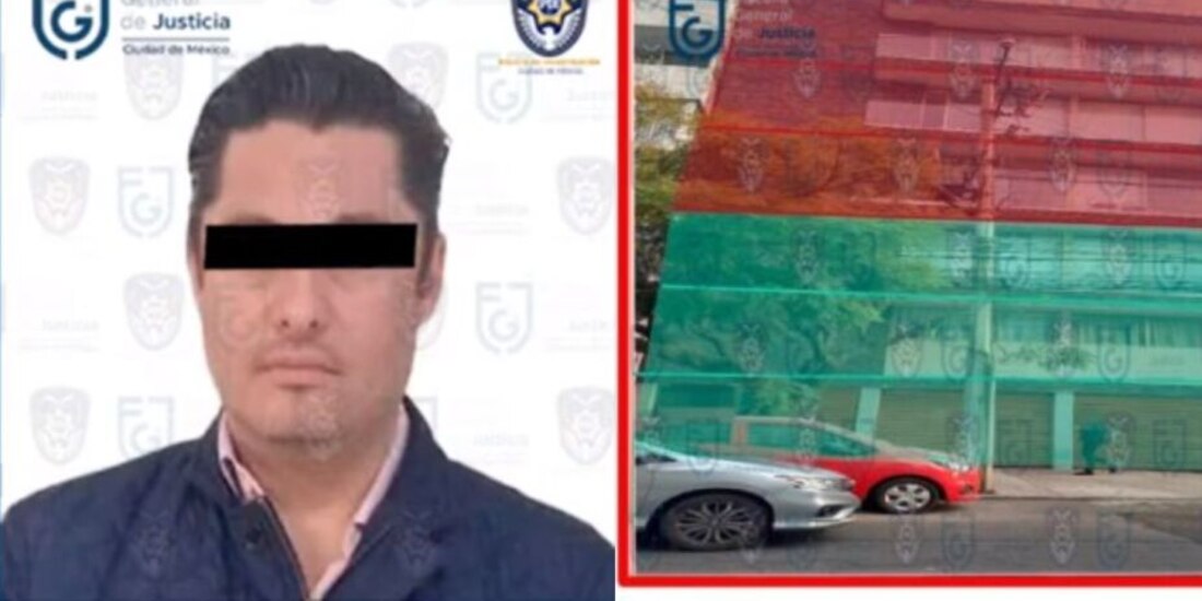 El exdirector General Jurídico y de Gobierno de la alcaldía Benito Juárez, Luis Vizcaíno, en imagen difundida por la Fiscalía capitalina, ayer.