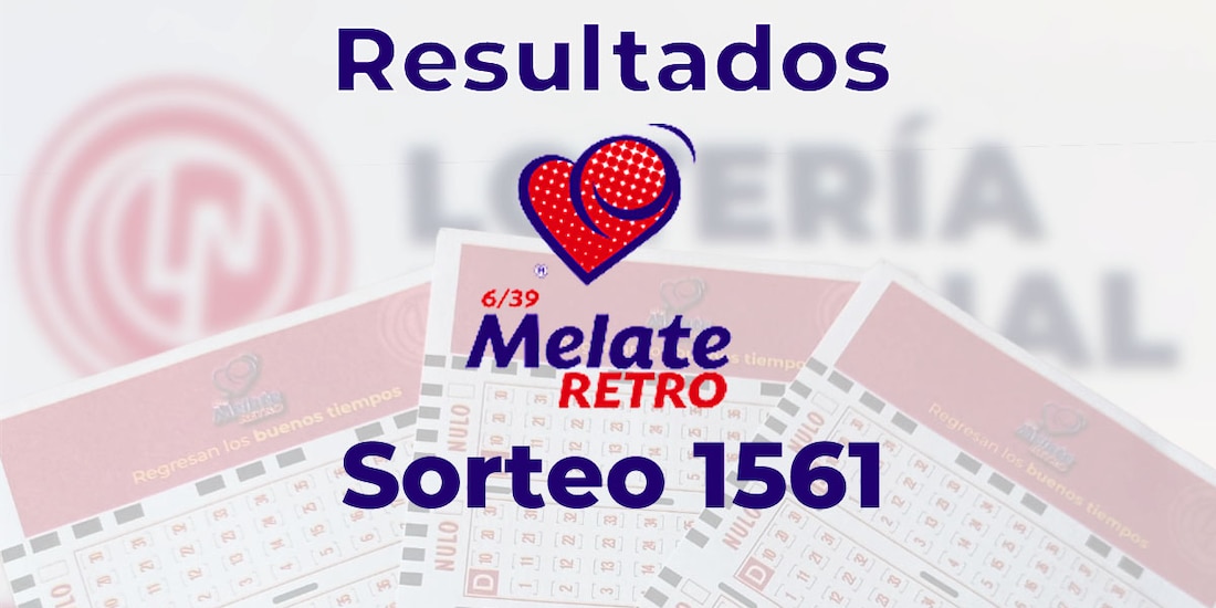 Resultados del Melate Retro en su sorteo 1561, celebrado este 2 de septiembre del 2025.