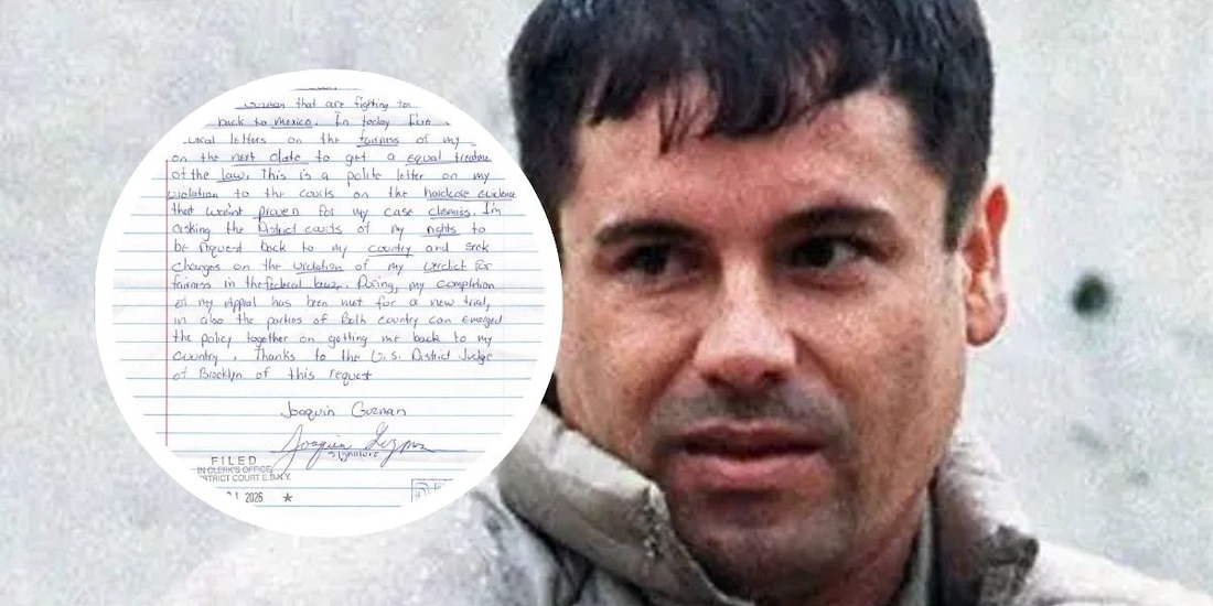"El Chapo" escribe carta desde ADX Florence; pide ser devuelto a México.