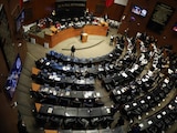 Sesión de la Comisión Permanente en el Senado, en una fotografía ilustrativa.