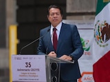 El titular de la Secretaría de Educación Pública (SEP), Mario Delgado Carrillo, encabezó la firma del acuerdo interinstitucional.