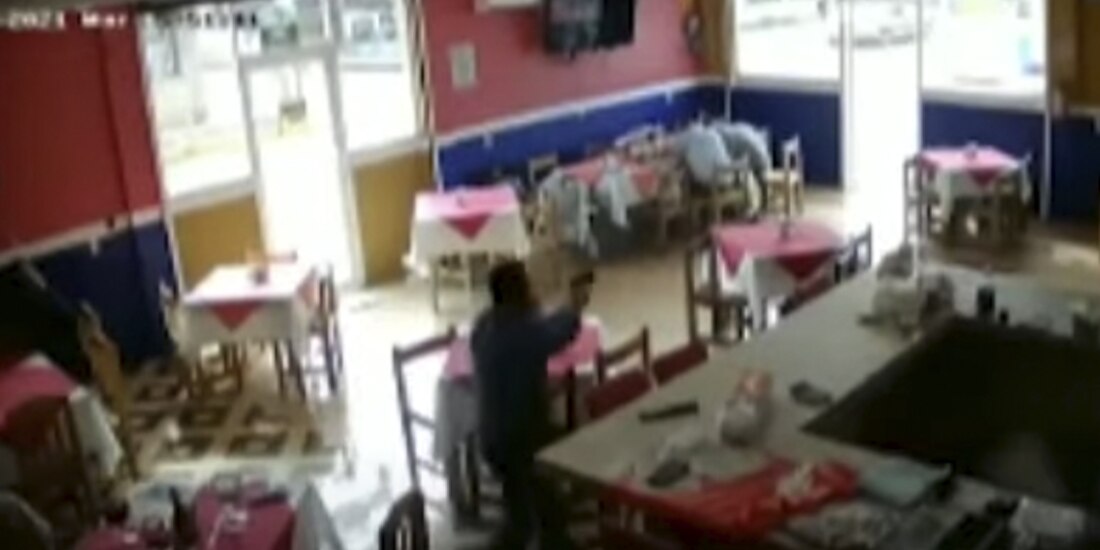 En un video difundido se logra apreciar el momento del ataque