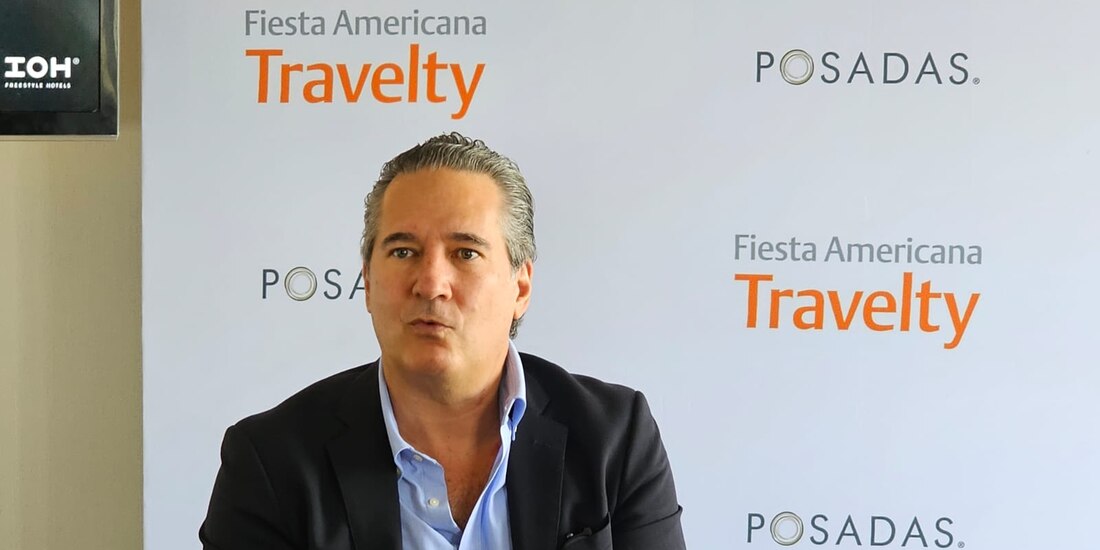 José Carlos Azcárraga, CEO de la empresa, ayer, en reunión con medios.