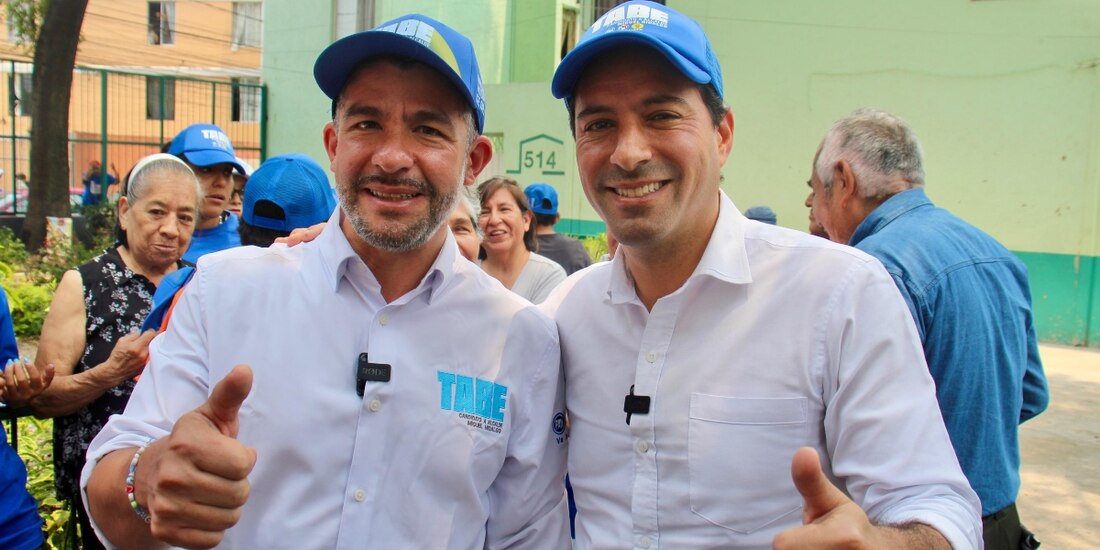 Mauricio Tabe y Mauricio Vila recorrieron La Pensil.