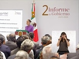 Este martes Claudia Sheinbaum ofreció un mensaje en Palacio Nacional.