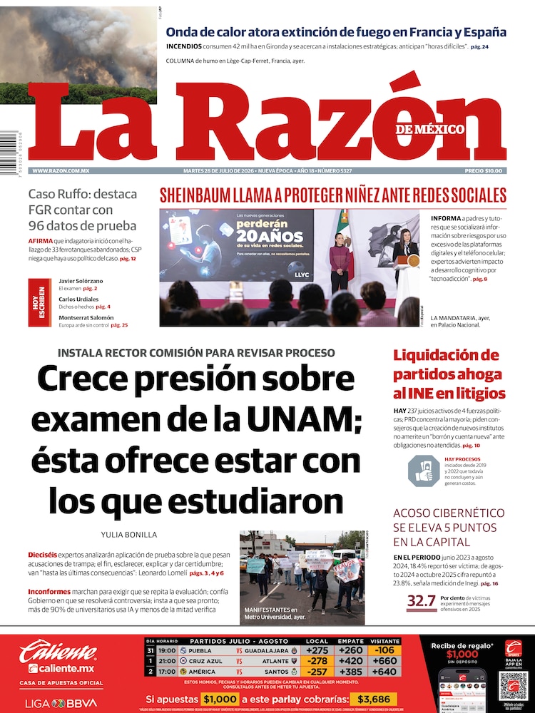 La Razón 28 Julio 2026