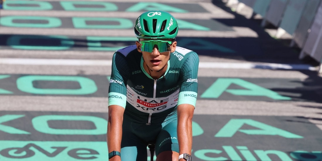Isaac del Toro en la quinta etapa del Tour de France 2026