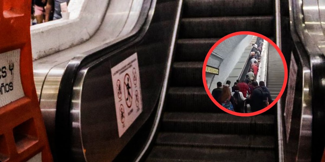 Accidente en escalera eléctrica deja 11 lesionados