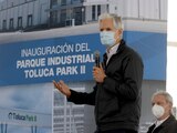 Alfredo del Mazo Maza durante la inauguración del Parque Industrial Toluca Park II