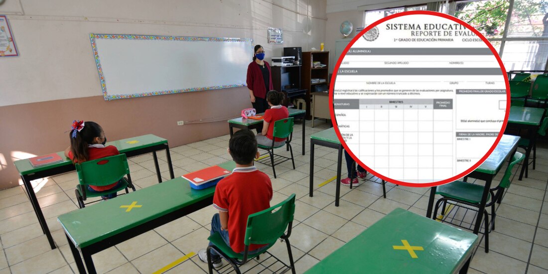 Boleta de calificaciones de la Secretaría de Educación Pública