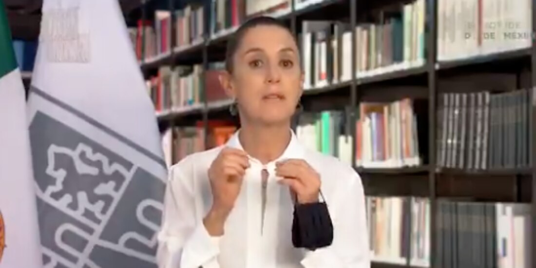 En un videomensaje, la Jefa de Gobierno, Claudia Sheinbaum, destacó que la CDMX está a dos puntos de pasar a semáforo epidemiológico verde