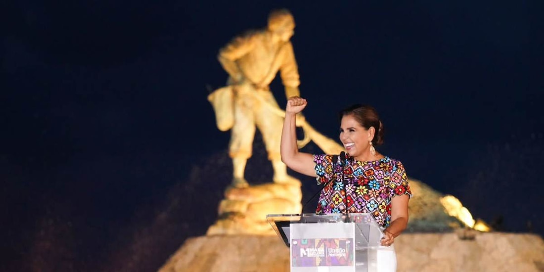 Mara Lezama destaca cambio estructural en seguridad durante mensaje por Primer Informe.