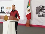 La Presidenta de México este lunes en Palacio Nacional.