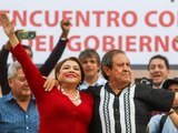 Clara Brugada, candidata a la Jefatura de Gobierno por la coalición "Sigamos Haciendo Historia", se comprometió con los trabajadores obreros de varios sindicatos a que ellos sean los protagonistas de la transformación de la Ciudad de México.