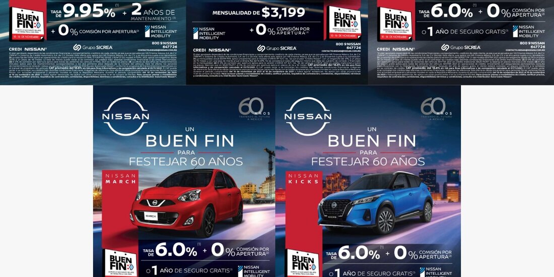 Nissan Mexicana suma de nueva cuenta su participación en la edición 2021 de “El Buen Fin”.