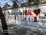 Paredes y puentes de la capital lucieron con propaganda que invita a la marcha del 18 de marzo.
