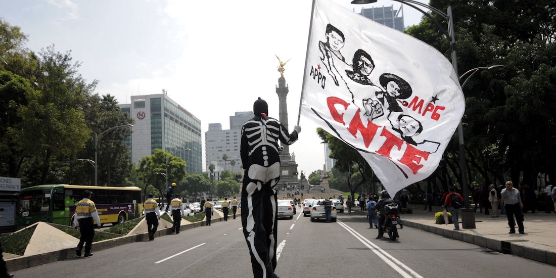 Imagen temática de la CNTE.