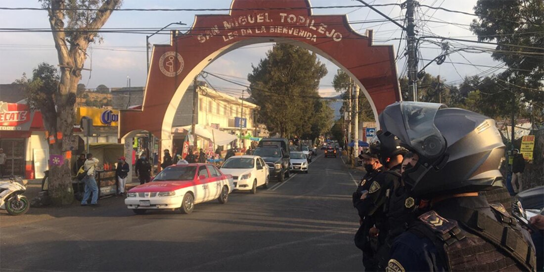 El operativo tuvo lugar en el pueblo de Topilejo, ubicado en la alcaldía de Tlapan.