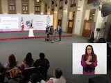 Iván Escalante este lunes en Palacio Nacional.
