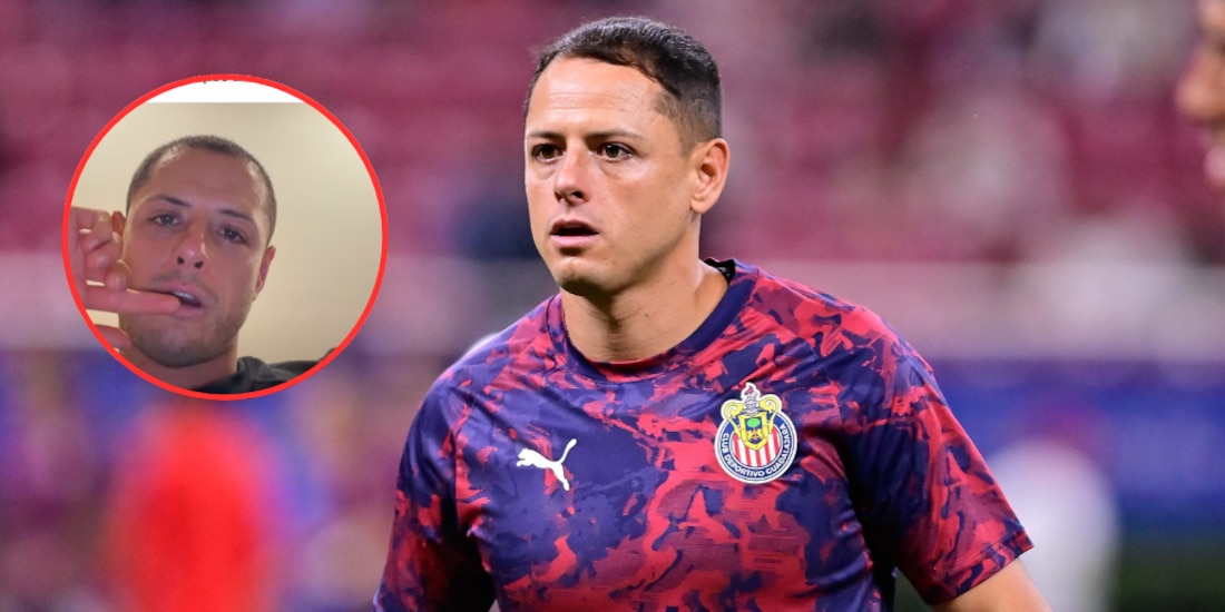 Javier Hernández insultó a un fanático en sus redes sociales.