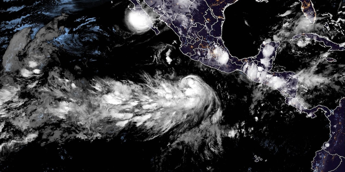 Huracán "Polo" ingresó a Baja California Sur.