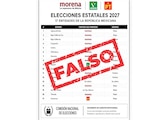 LAS LISTAS fueron calificadas como fake news por Morena.