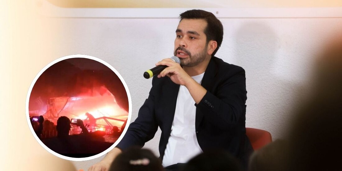 Máynez guarda minuto de silencio por tragedia en San Pedro.