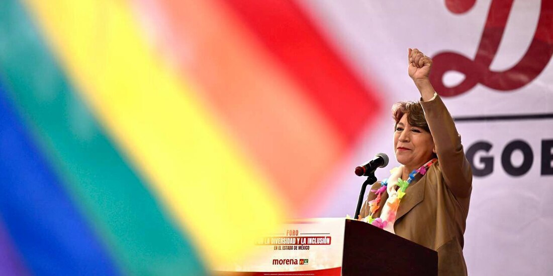 Delfina Gómez, candidata a la gubernatura del Edomex, se comprometió a implementar políticas públicas inclusivas.