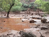 Parte de la inundación en el Gran Cañón