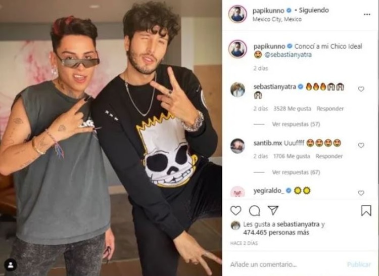 Kunno y Sebastián Yatra se conocieron en octubre de 2020