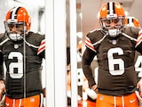 Jugadores de los Browns durante su duelo contra Steelers en la Semana 17 de la NFL.