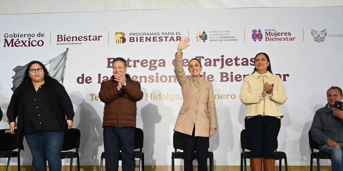 Al centro, la Presidenta Claudia Sheinbaum.
