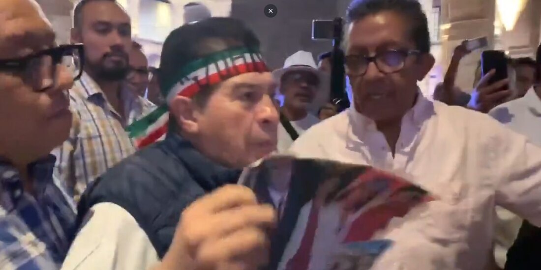 'Juanito' irrumpe en evento sobre seguridad de Clara Brugada.