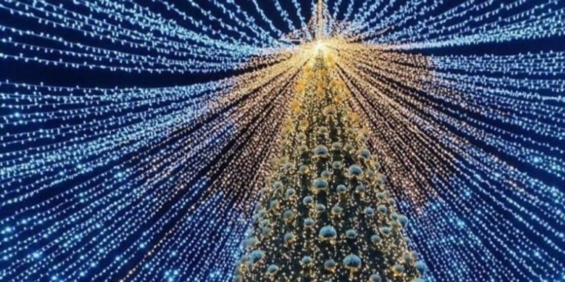 Árbol de Navidad de San Luis Potosí entra en listado de los más grandes del mundo.