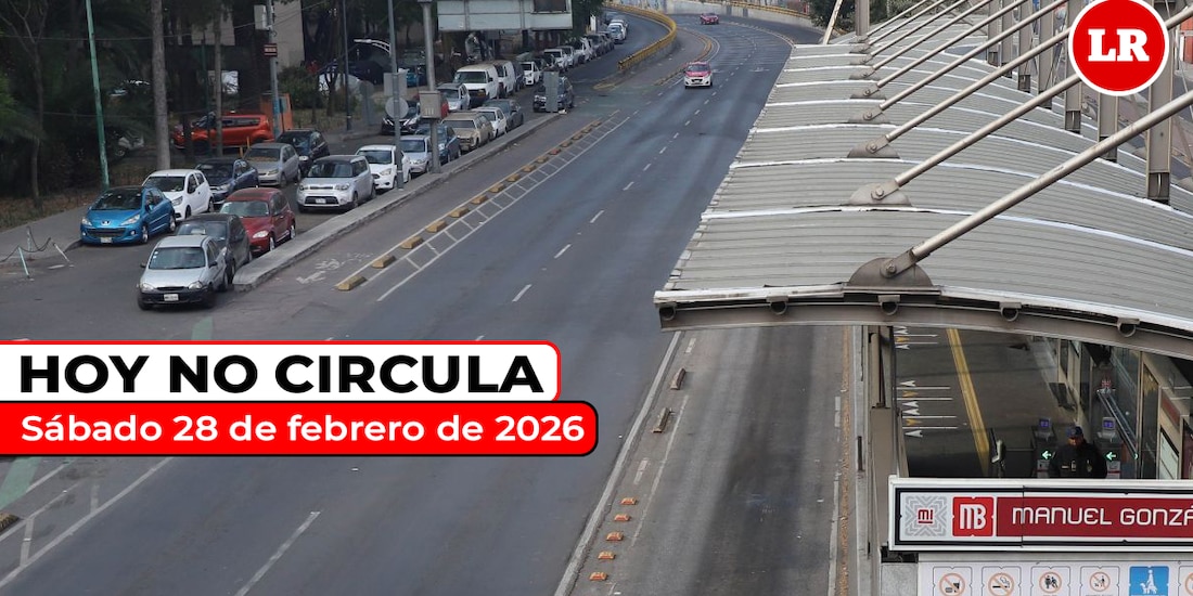 En La Razón te contamos cómo aplica el Hoy No Circula este sábado 28 de febrero de 2026.