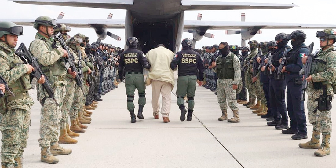 Traslado de reos desde el Altiplano hacia Estados Unidos, el pasado 20 de enero.