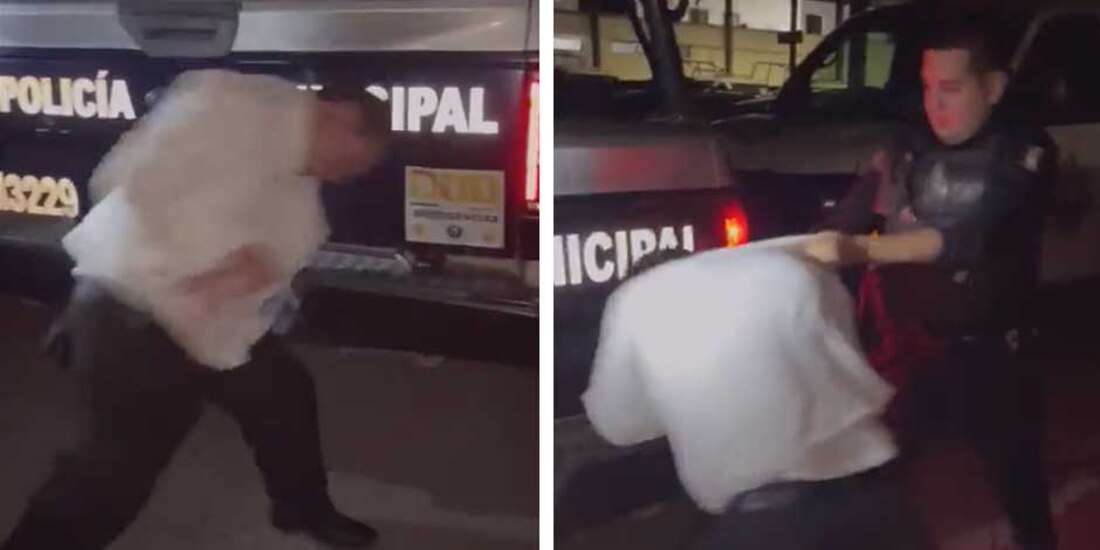 Abogado acusa a policías de Ahome por golpearlo, pero video muestra que él se autolesiona