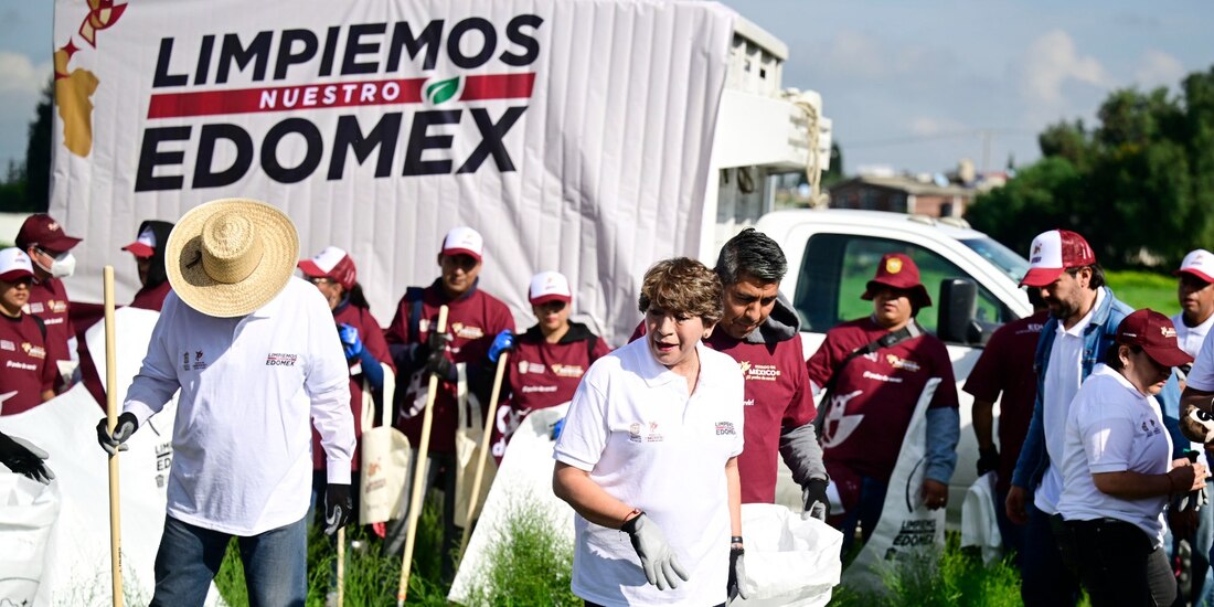La Gobernadora Delfina Gómez Álvarez.