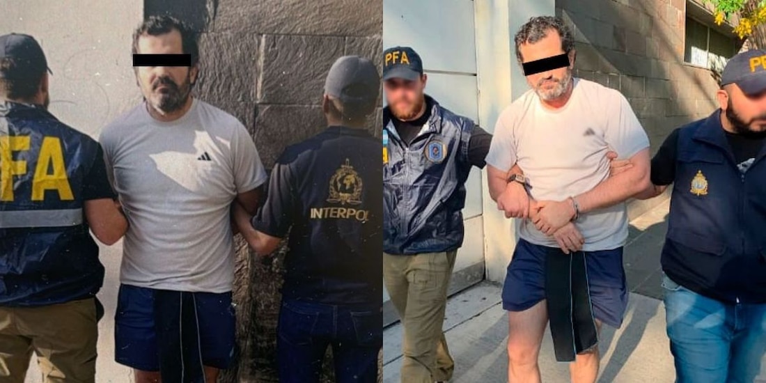 Momento de la detención de Fernando Farías Laguna