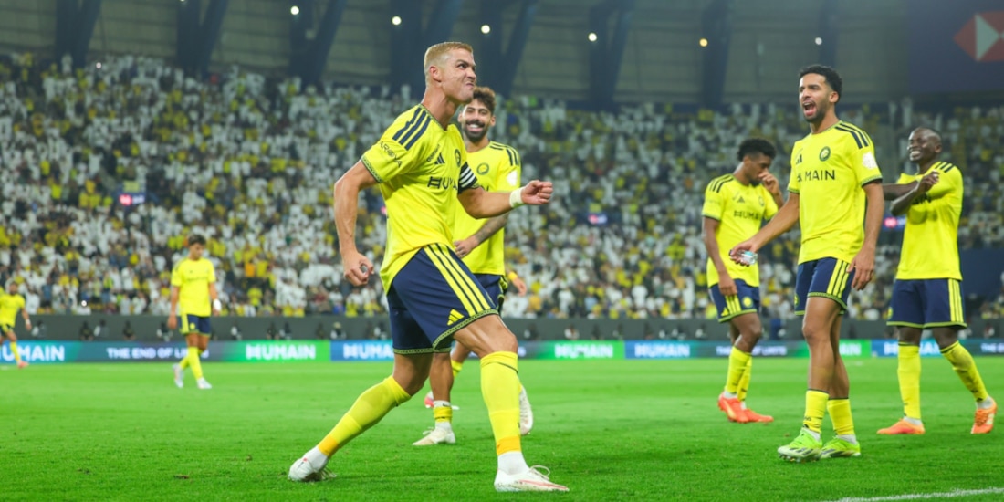 Cristiano Ronaldo celebra su gol con el Al-Nassr.