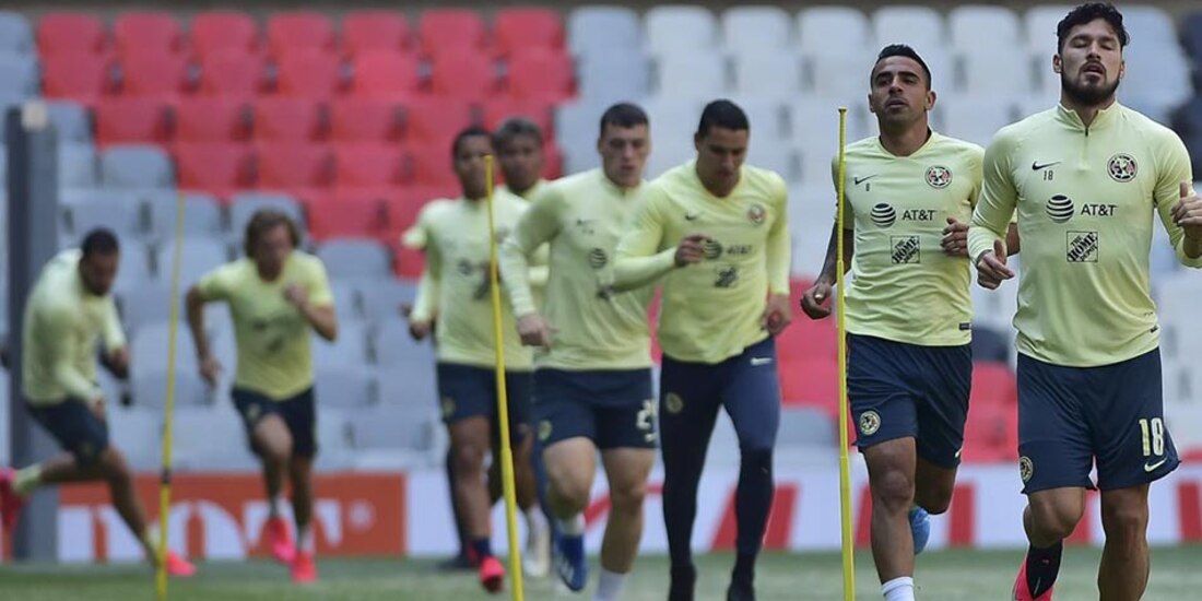 El América plantea regresar a las prácticas el próximo lunes.