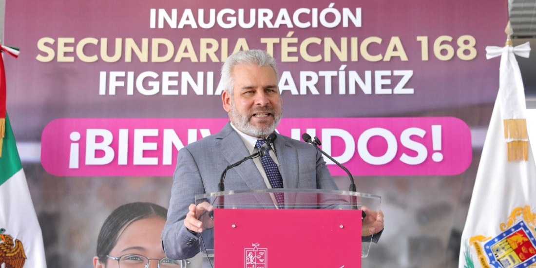 Michoacán destina inversión de más de 3 mil mdp a infraestructura educativa.