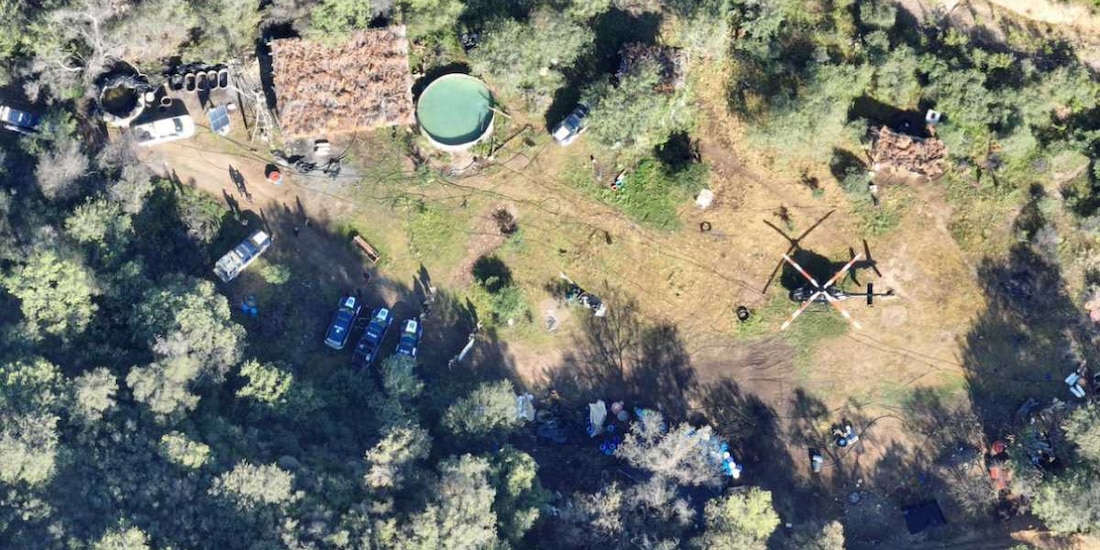 La localización aérea del perímetro de producción en la zona de Parral fue realizada por elementos de la SSPE.