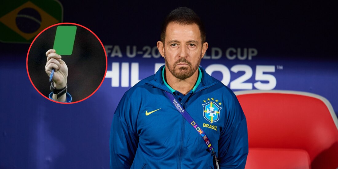 Brasil utilizó su primera tarjeta verde en el partido ante México.