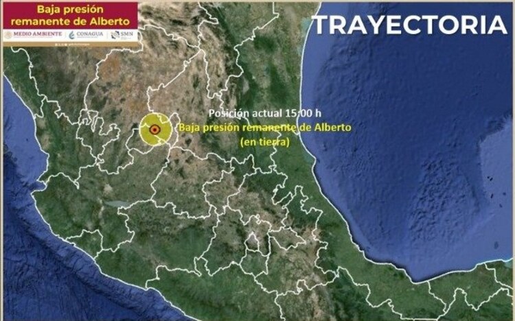 Esta es la trayectoria de Alberto.