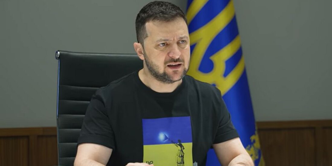 Volodimir Zelenski en el Diálogo Shangri-La.