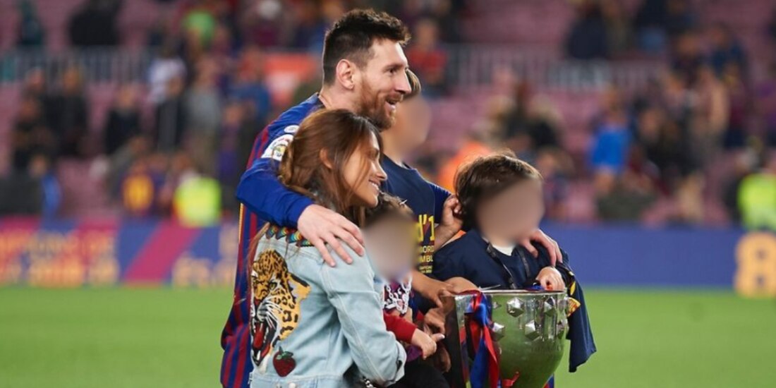 Lionel Messi hereda a sus hijos la pasión por el Barcelona