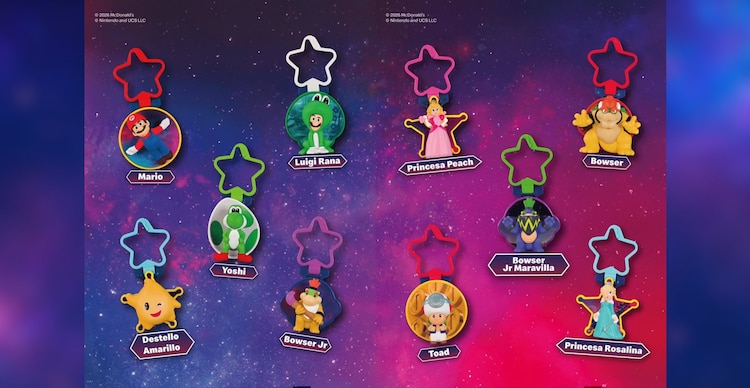 Juguetes de la Cajita Feliz Super Mario Galaxy